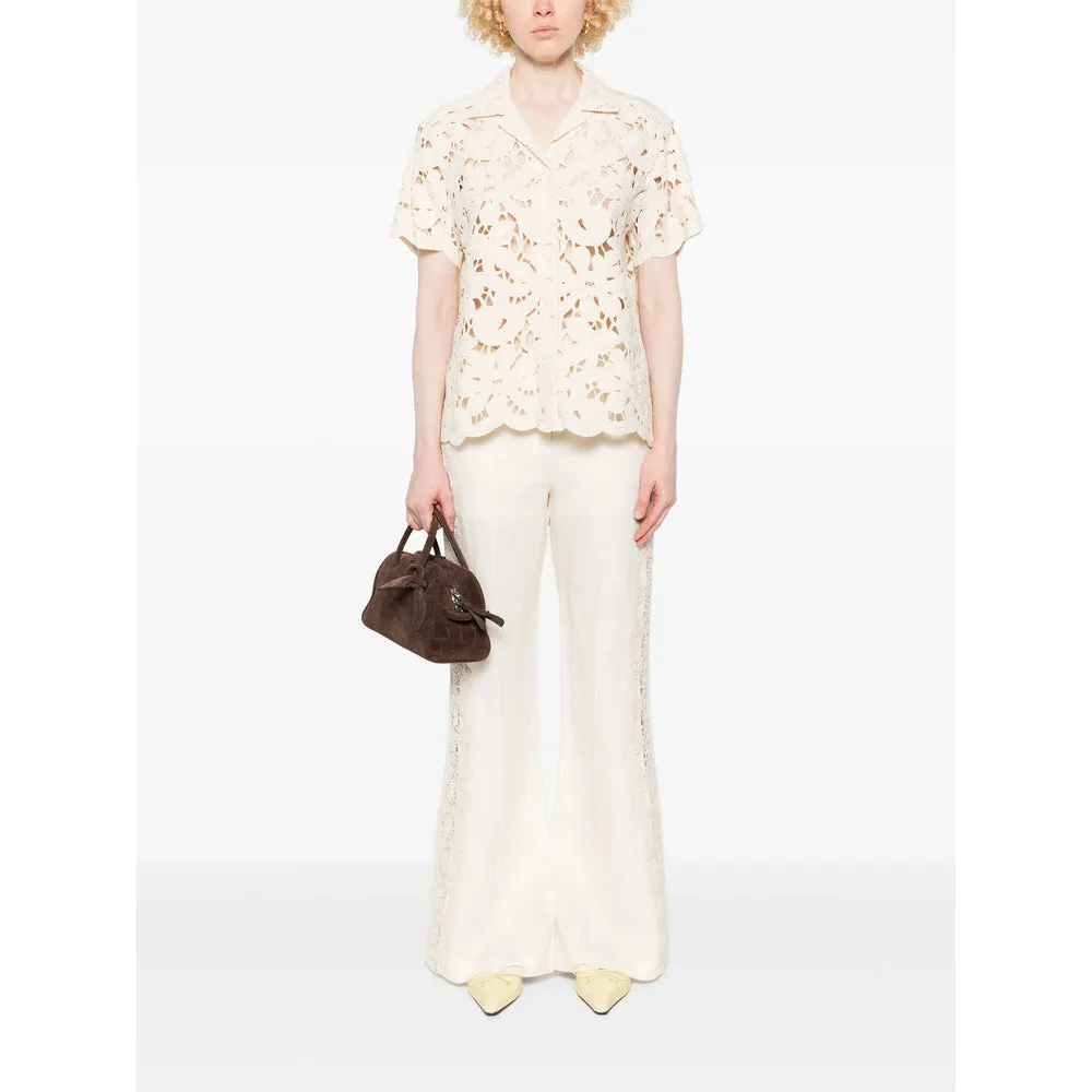 Ecru Camp-Collar Shirt sold by Lord & Taylor product image thumbnail 5