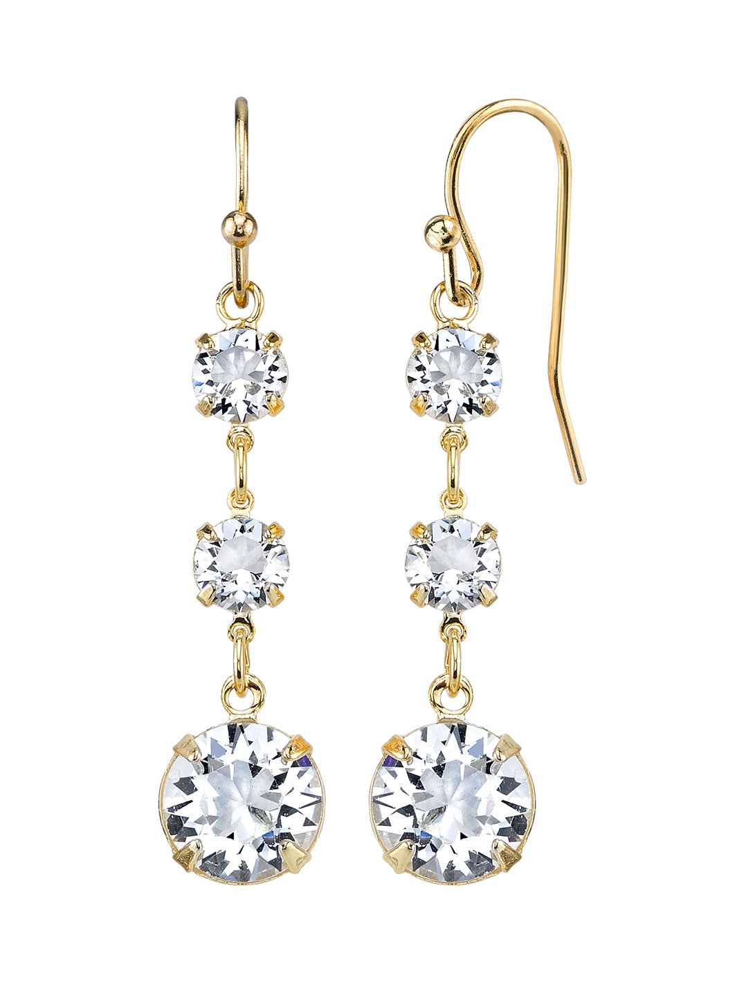 Swarovski Crystal Drop Earrings sold by Lord & Taylor product image thumbnail 4