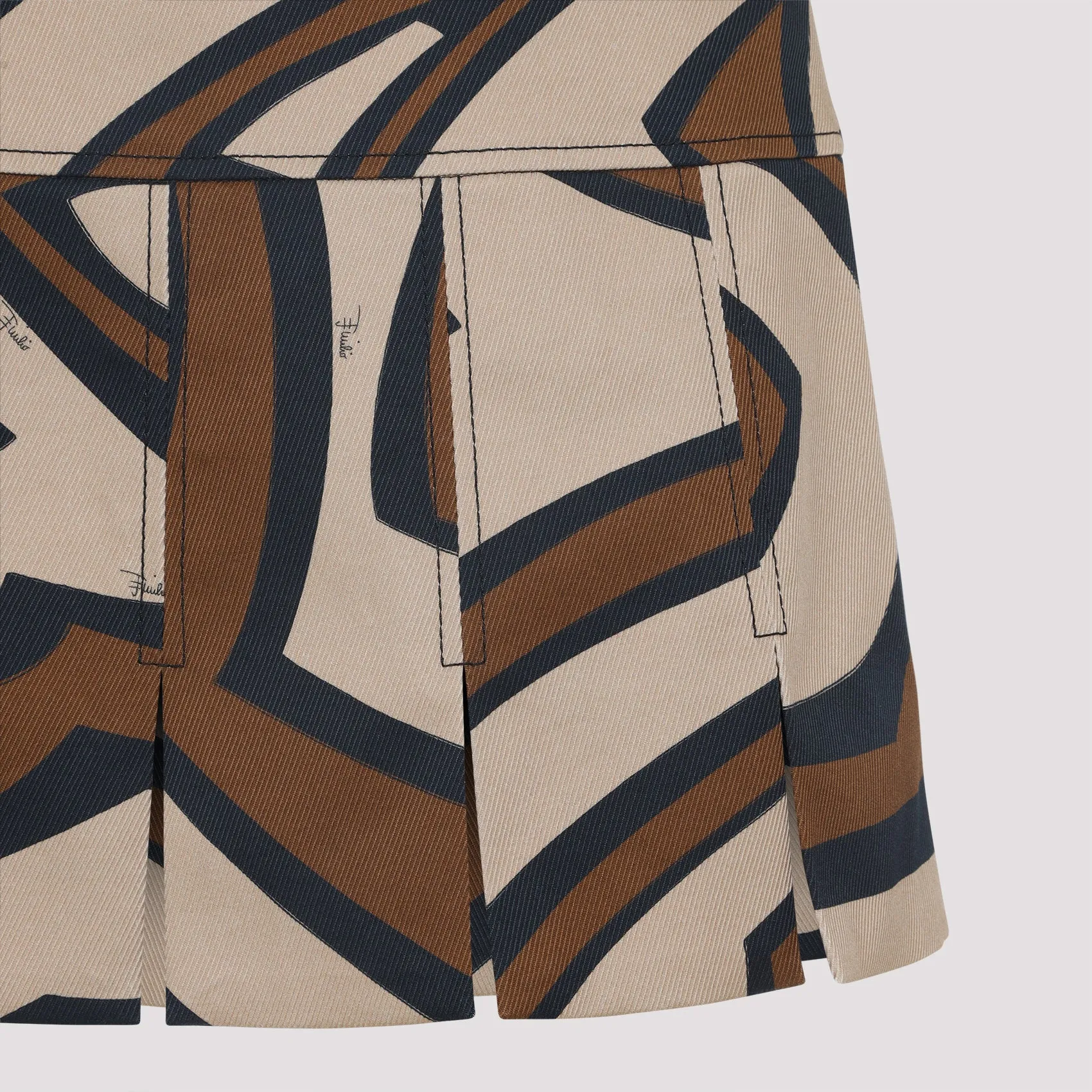 GOLD COTTON MINI SKIRT sold by Lord & Taylor product image thumbnail 5