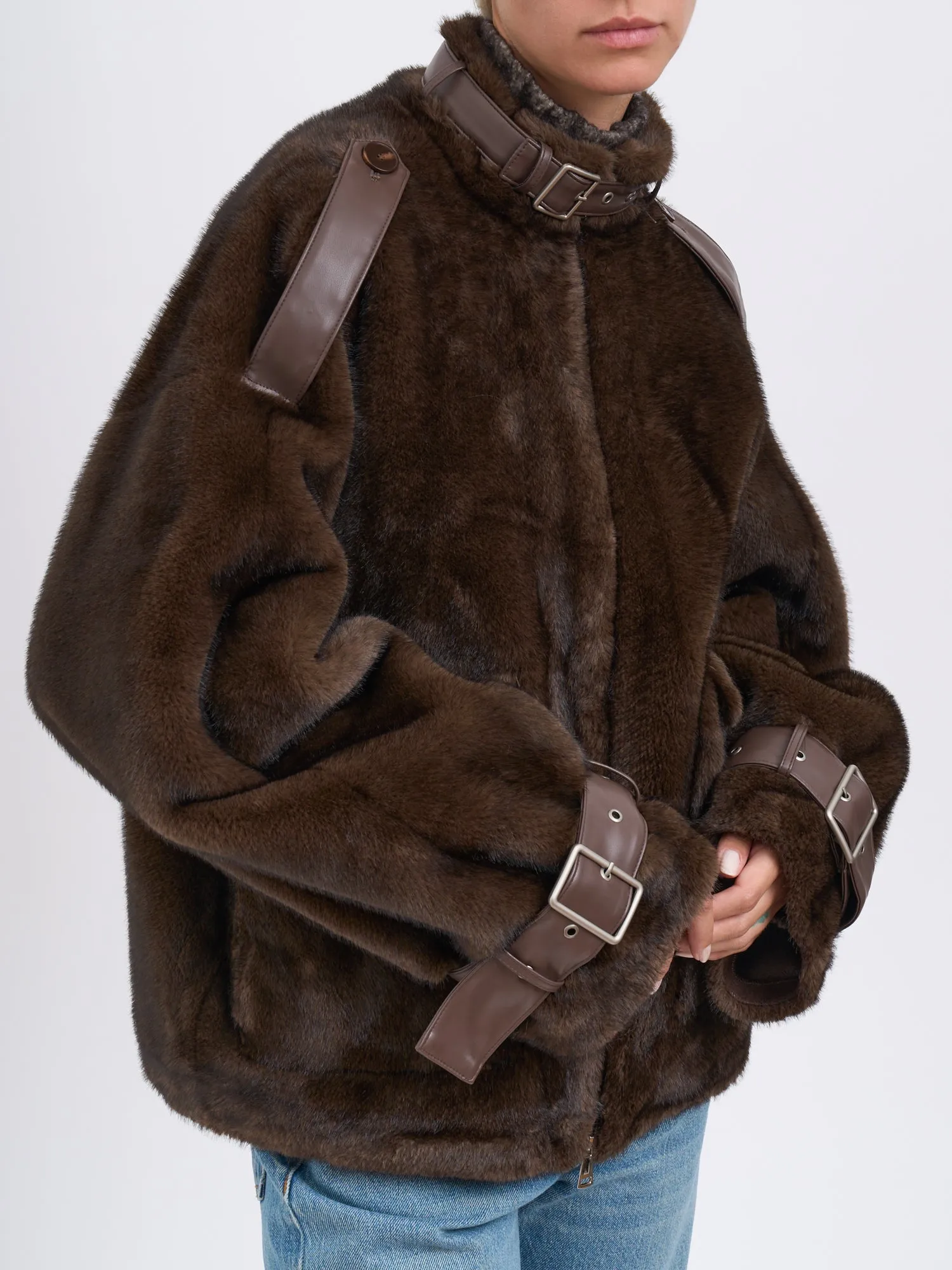 FAUX FUR JACKET sold by Lord & Taylor product image thumbnail 5