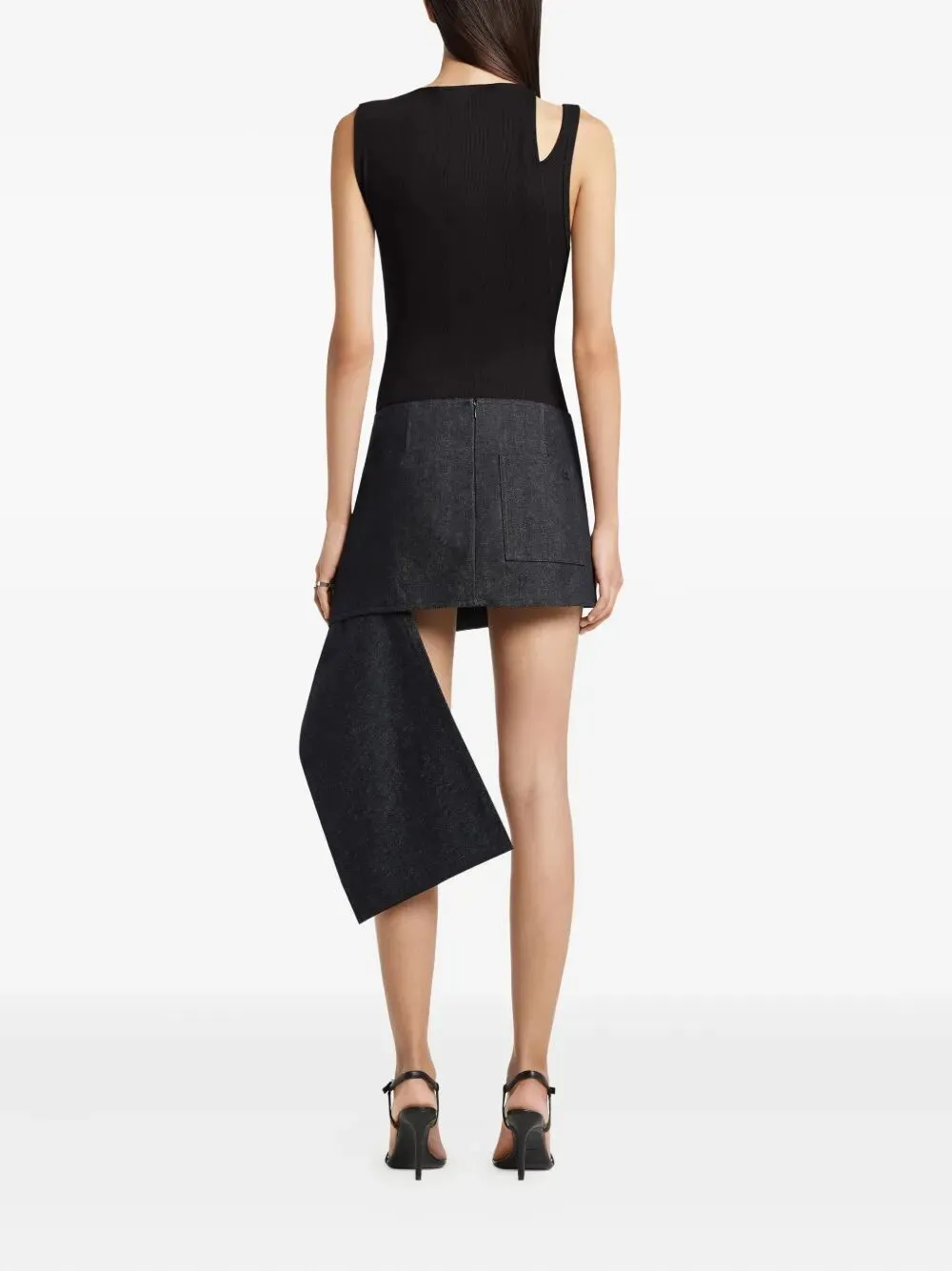 BLACK COTTON ELASTANE TOP sold by Lord & Taylor product image thumbnail 4