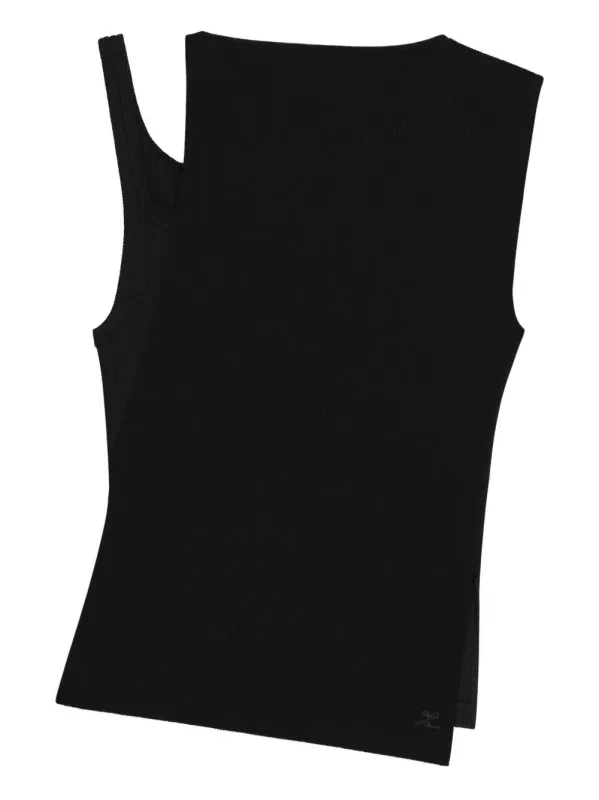 BLACK COTTON ELASTANE TOP sold by Lord & Taylor