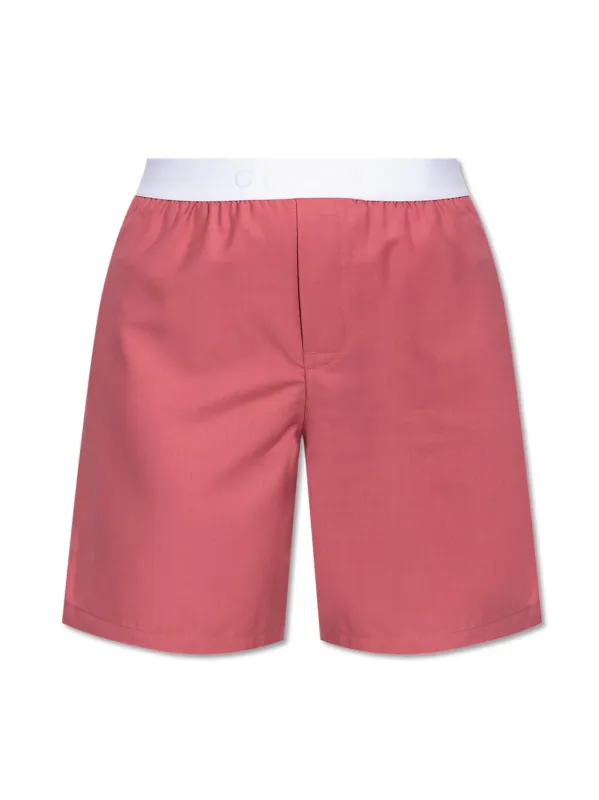 LOGO WAISTBAND WOOL SHORTS sold by Lord & Taylor