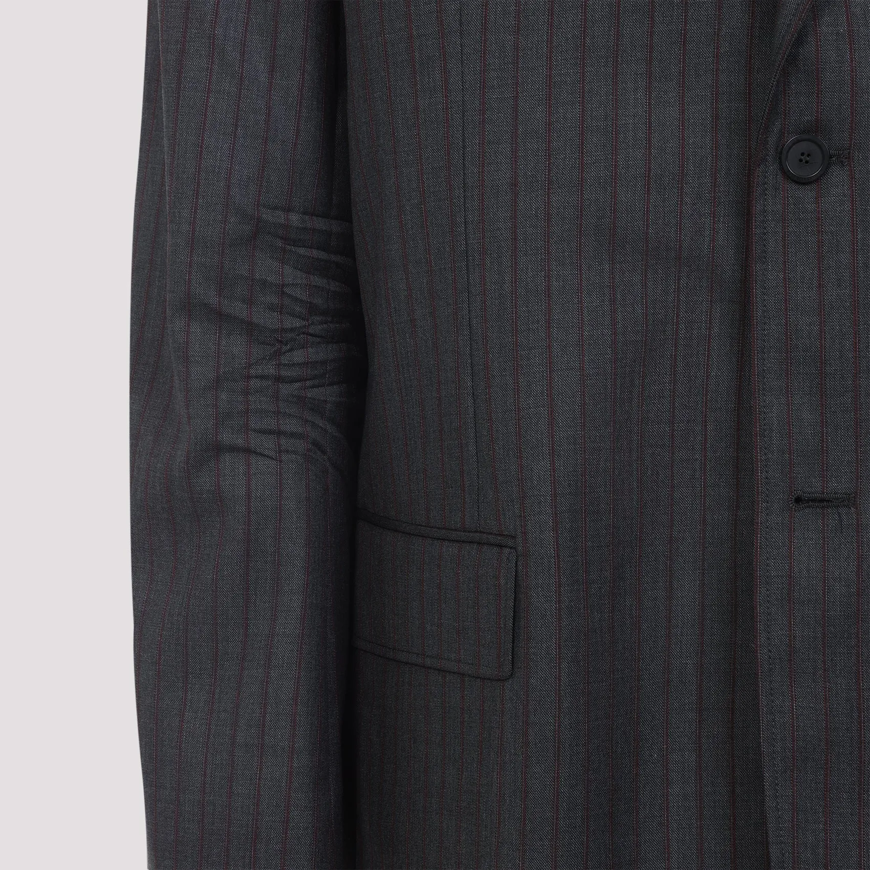 GRAY WOOL BLAZER WITH PINSTRIPE PATTERN sold by Lord & Taylor product image thumbnail 5
