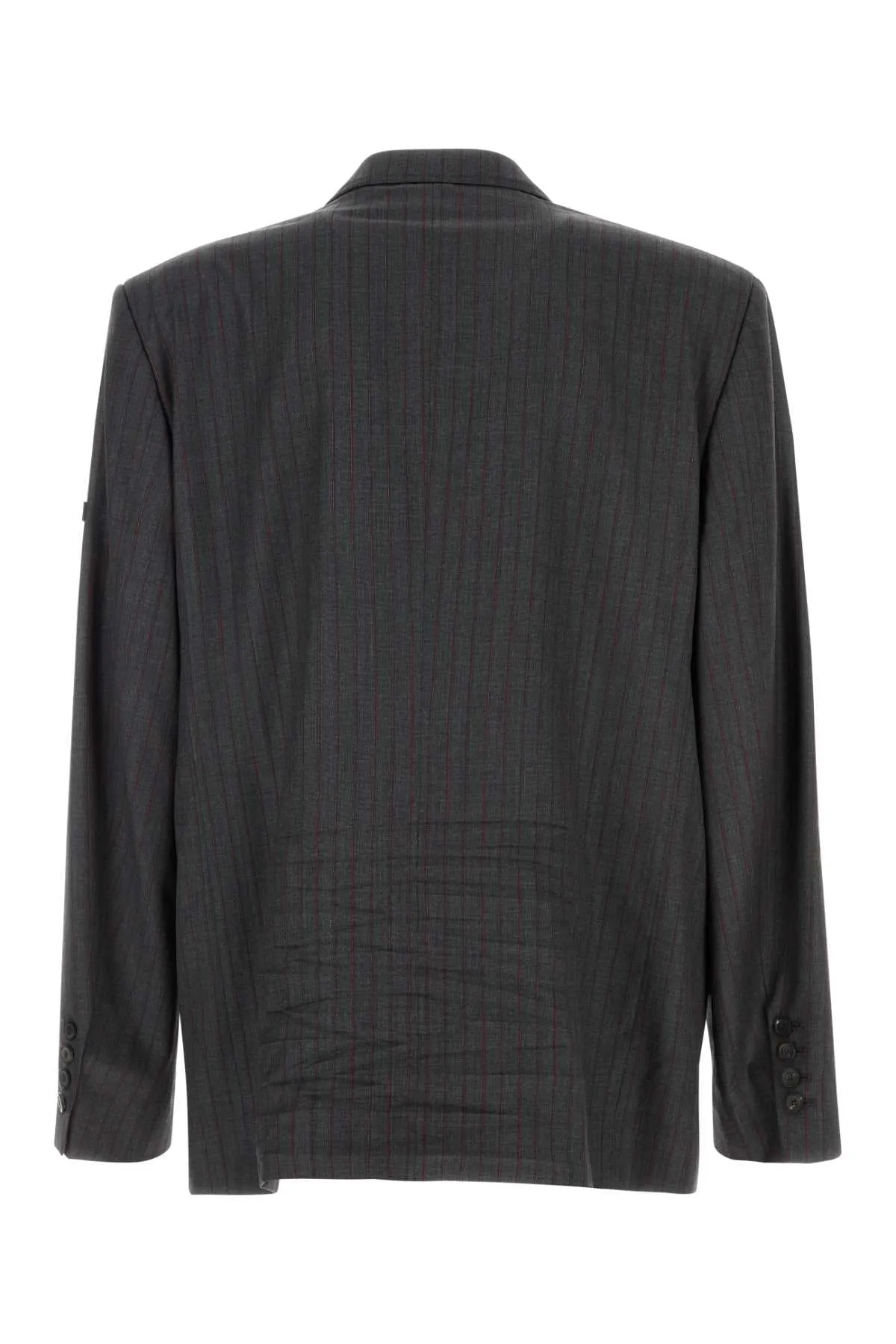 GRAY WOOL BLAZER WITH PINSTRIPE PATTERN sold by Lord & Taylor product image thumbnail 2