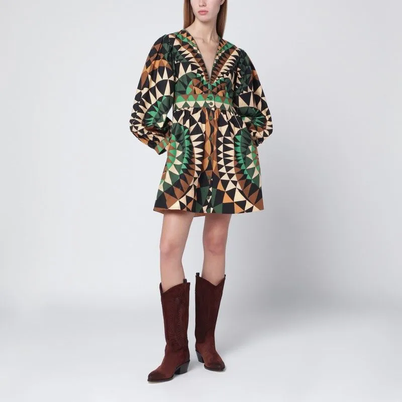 GREEN HEART DECO MINI DRESS sold by Lord & Taylor