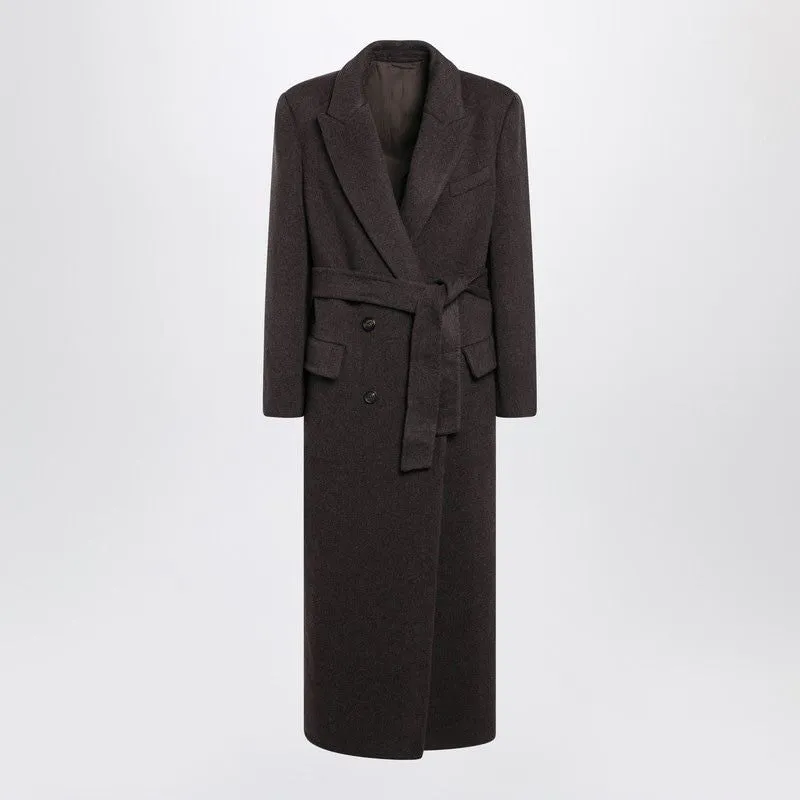 BROWN WOOL AND CASHMERE COAT sold by Lord & Taylor