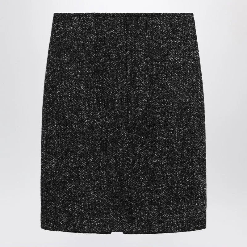 BLACK WOOL BOUCLé SKIRT sold by Lord & Taylor