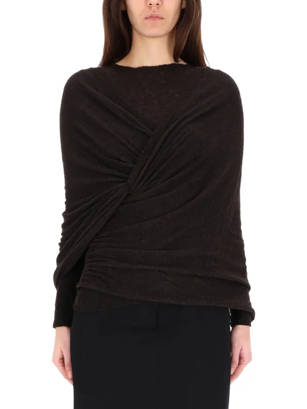 BROWN RECYCLED NYLON SWEATER sold by Lord & Taylor