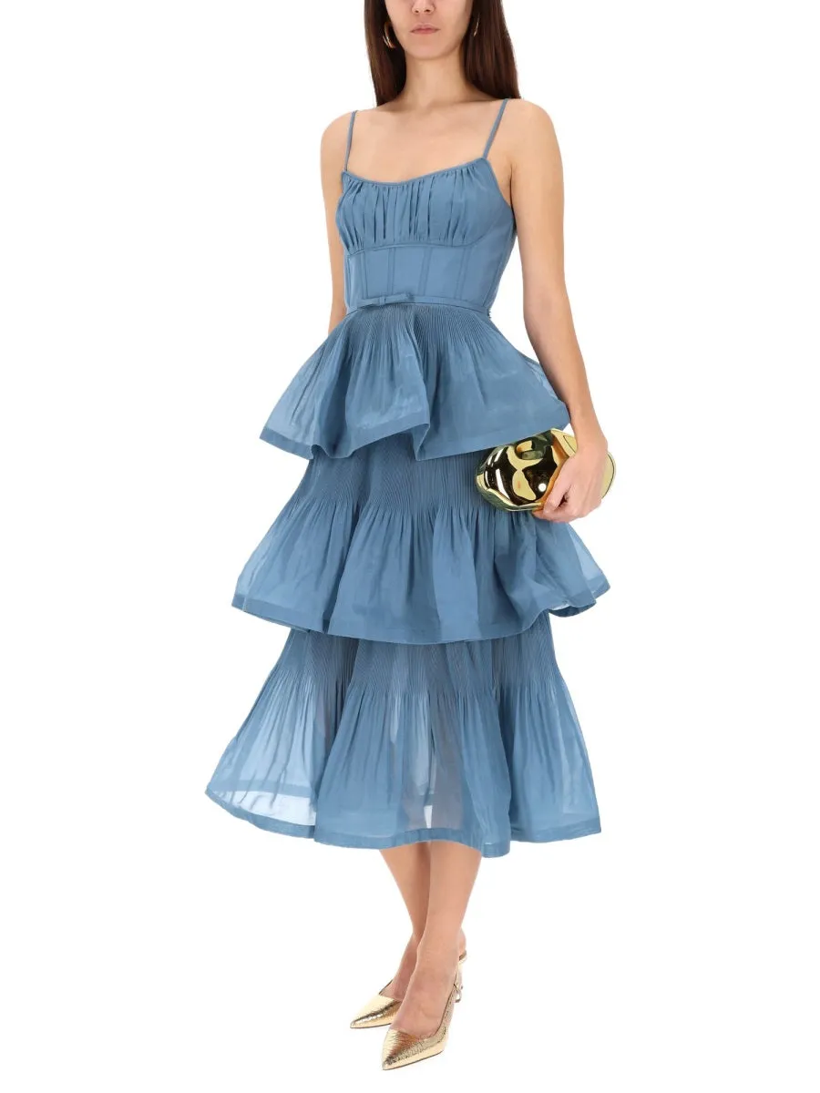 PLEATED MIDI DRESS sold by Lord & Taylor product image thumbnail 2