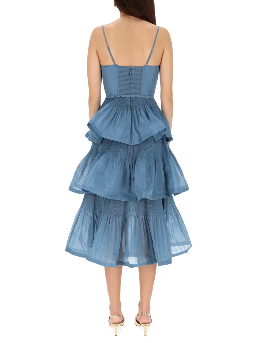 PLEATED MIDI DRESS sold by Lord & Taylor product image thumbnail 3