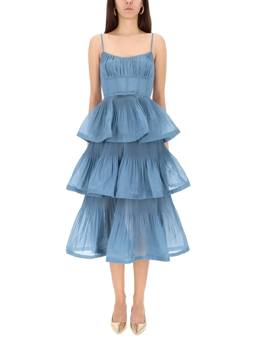 PLEATED MIDI DRESS sold by Lord & Taylor product image thumbnail 4
