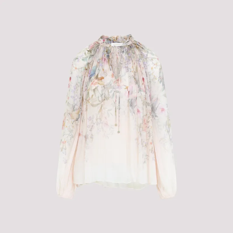 IVORY REBELLION BILLOW VISCOSE BLOUSE sold by Lord & Taylor