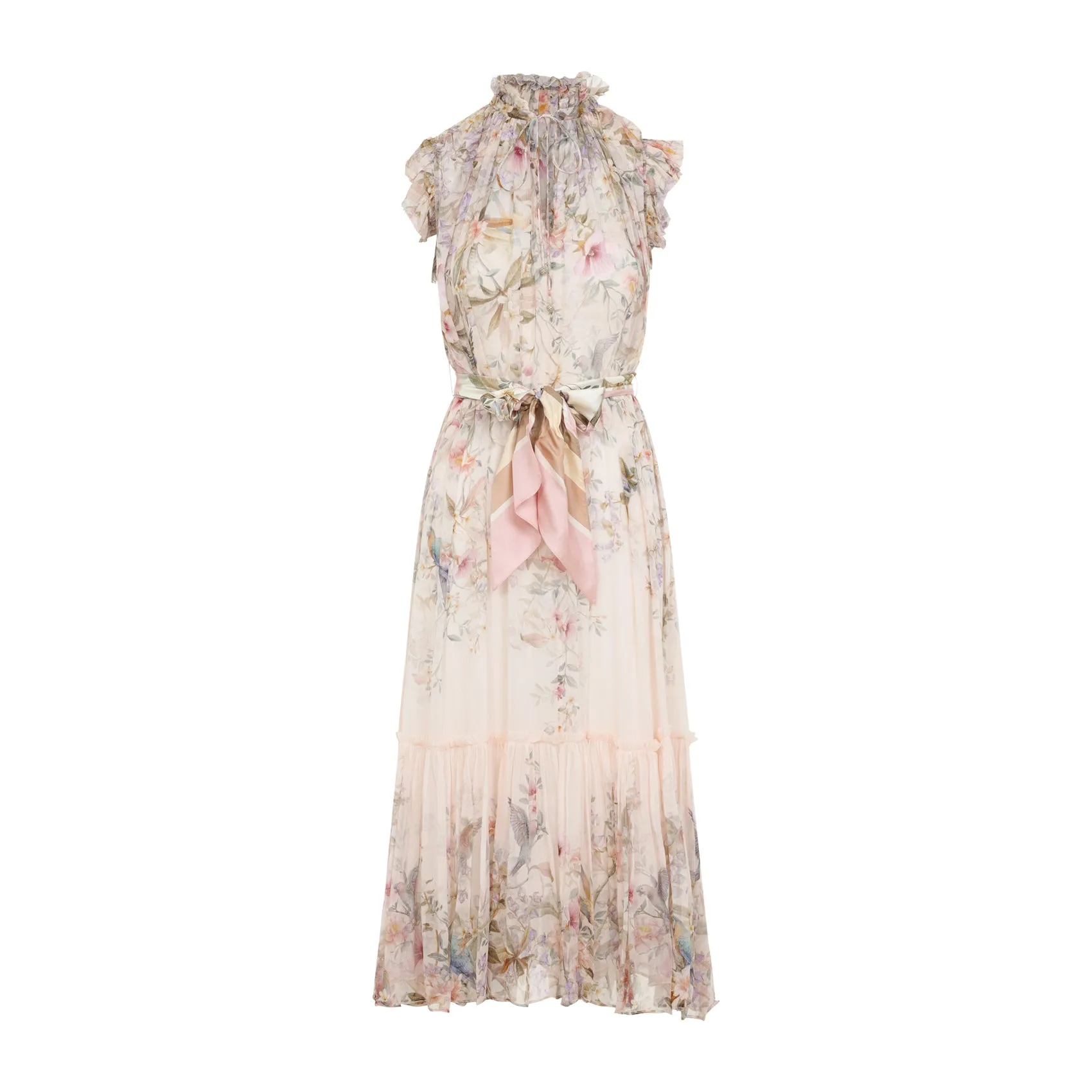 IVORY REBELLION FLUTTER VISCOSE MIDI DRESS sold by Lord & Taylor product image thumbnail 2