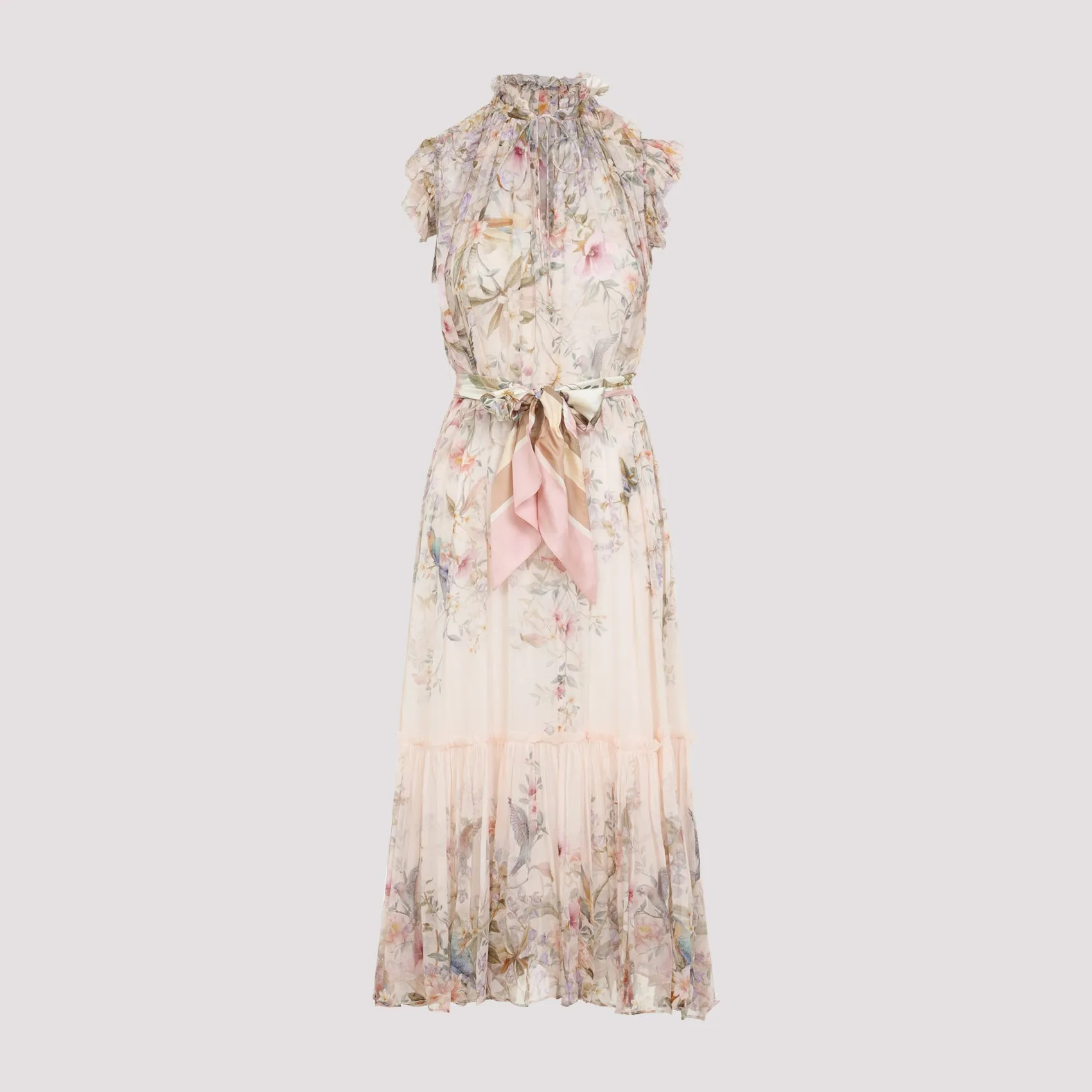 IVORY REBELLION FLUTTER VISCOSE MIDI DRESS sold by Lord & Taylor product image thumbnail 3