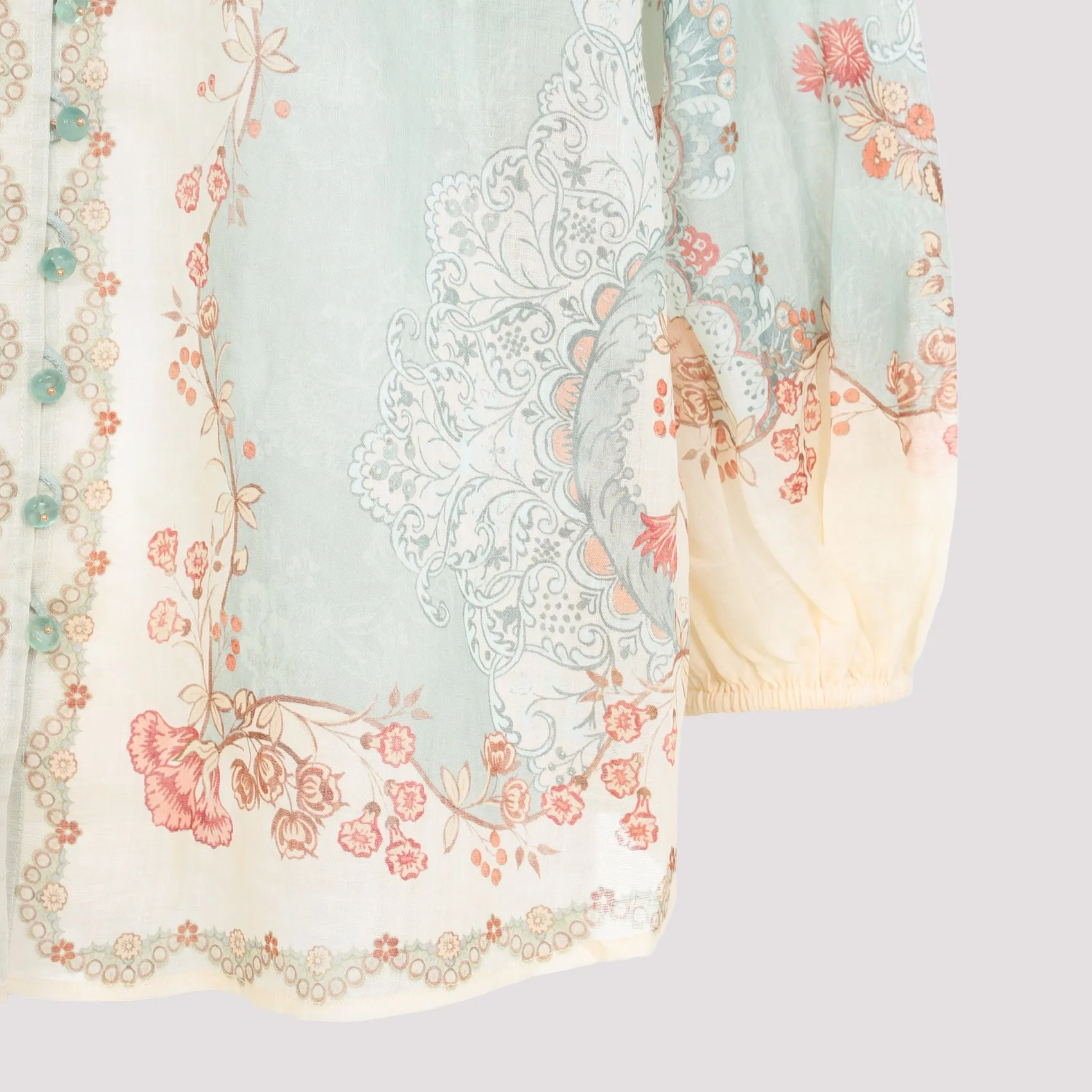 GREEN DAYLIGHT RAMIE BLOUSE sold by Lord & Taylor product image thumbnail 5