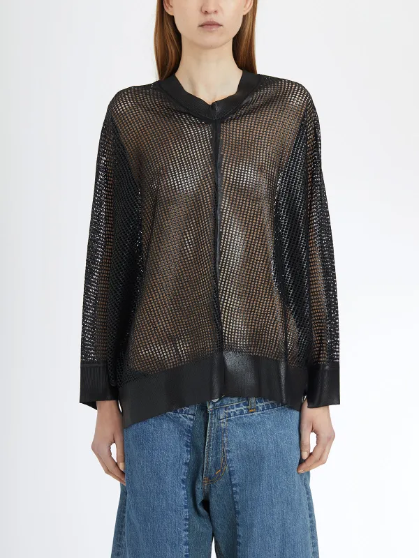 OVERSIZED MESH SWEATER sold by Lord & Taylor