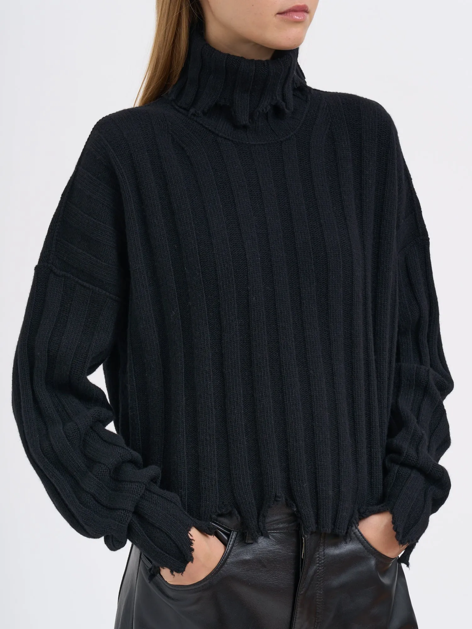 ECO-CASHMERE HIGH NECK SWEATER sold by Lord & Taylor product image thumbnail 2