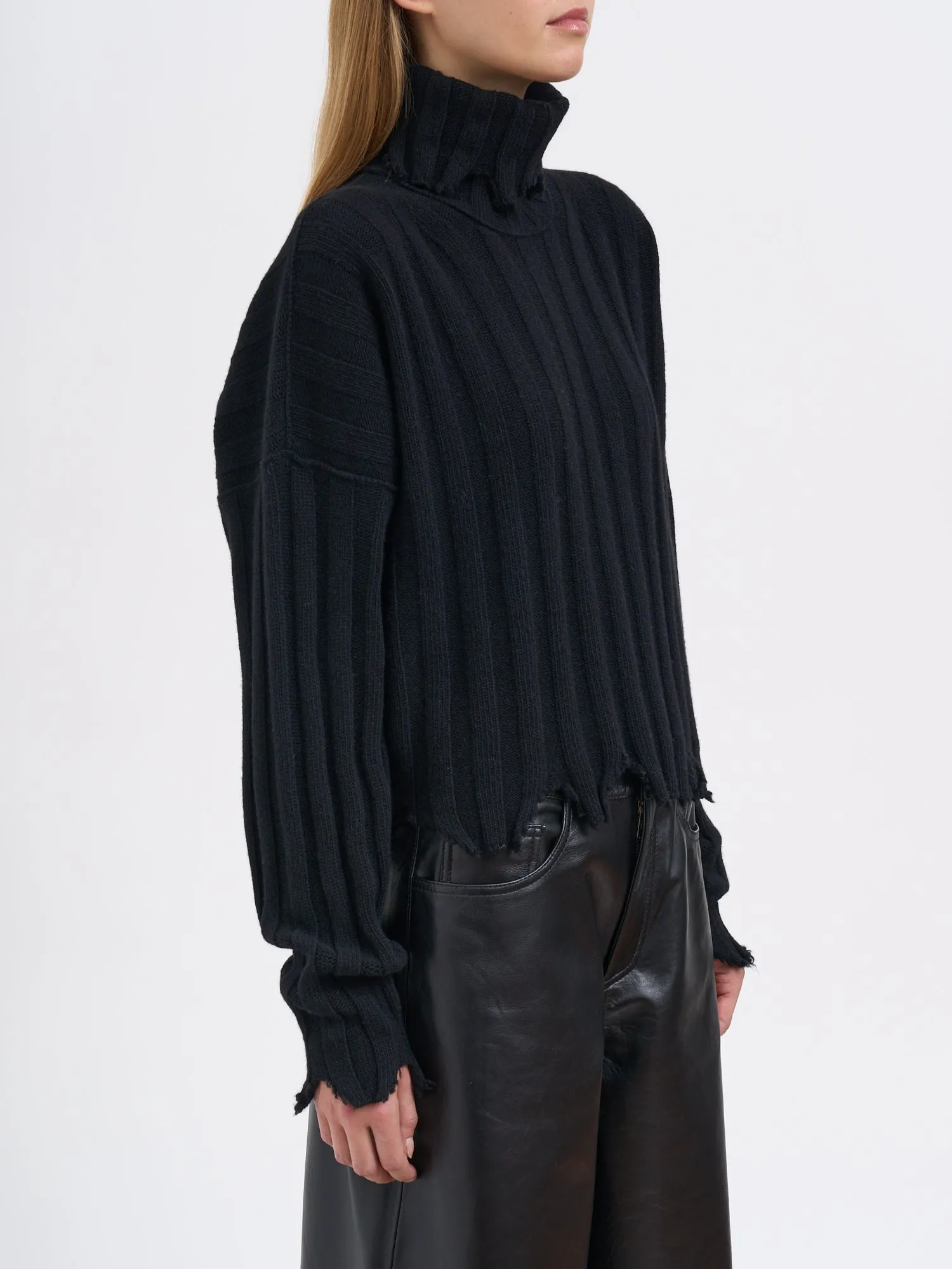 ECO-CASHMERE HIGH NECK SWEATER sold by Lord & Taylor product image thumbnail 3