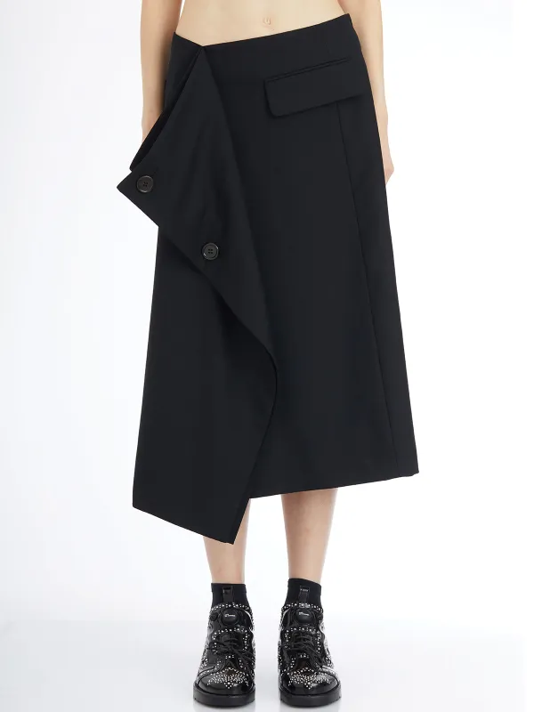 LONG WOOL SKIRT made by Comme des Garcons