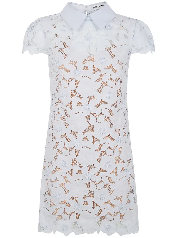 GUIPURE LACE MINI DRESS sold by Lord & Taylor