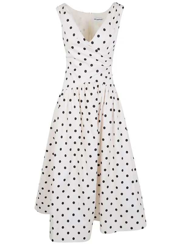 POLKA DOT COTTON MIDI DRESS sold by Lord & Taylor