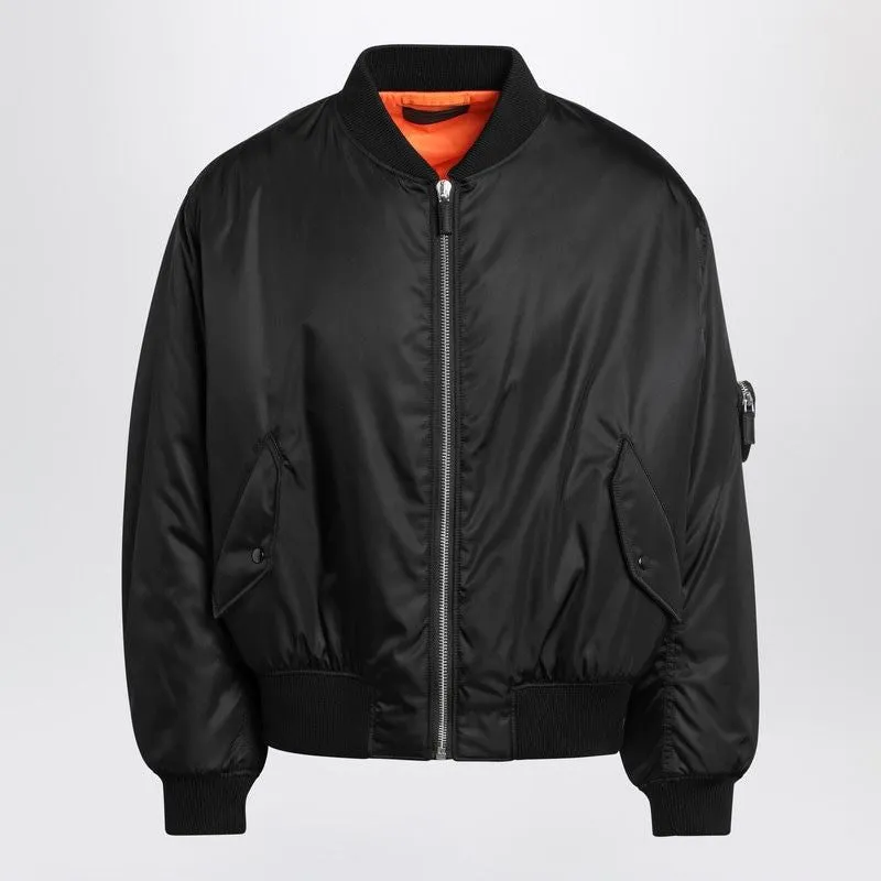 BLACK PADDED RENYLON BOMBER JACKET sold by Lord & Taylor