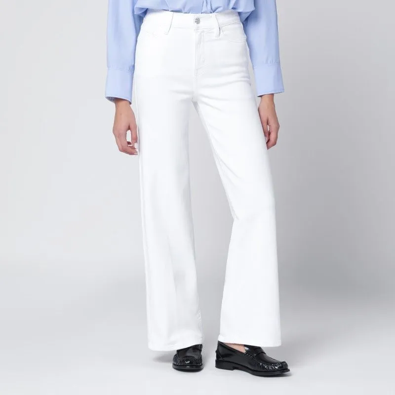 WHITE SLIM PALAZZO JEANS sold by Lord & Taylor