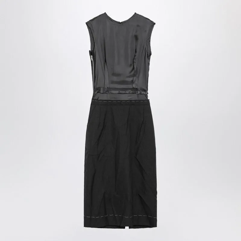 GREY MéLANGE SLEEVELESS DRESS made by Maison Margiela