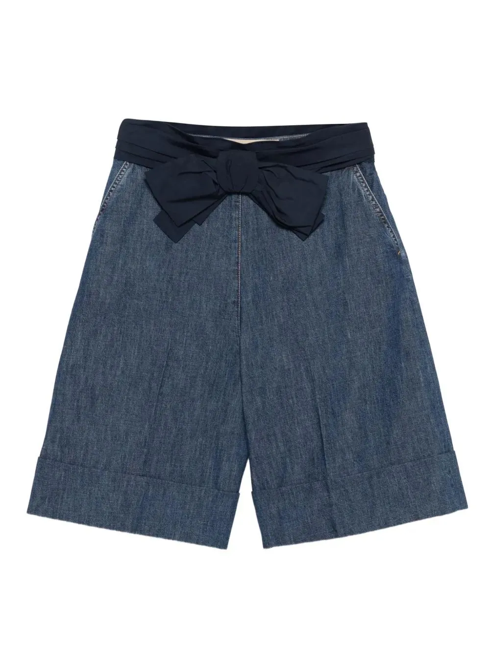 BOW-EMBELLISHED DENIM SHORTS sold by Lord & Taylor