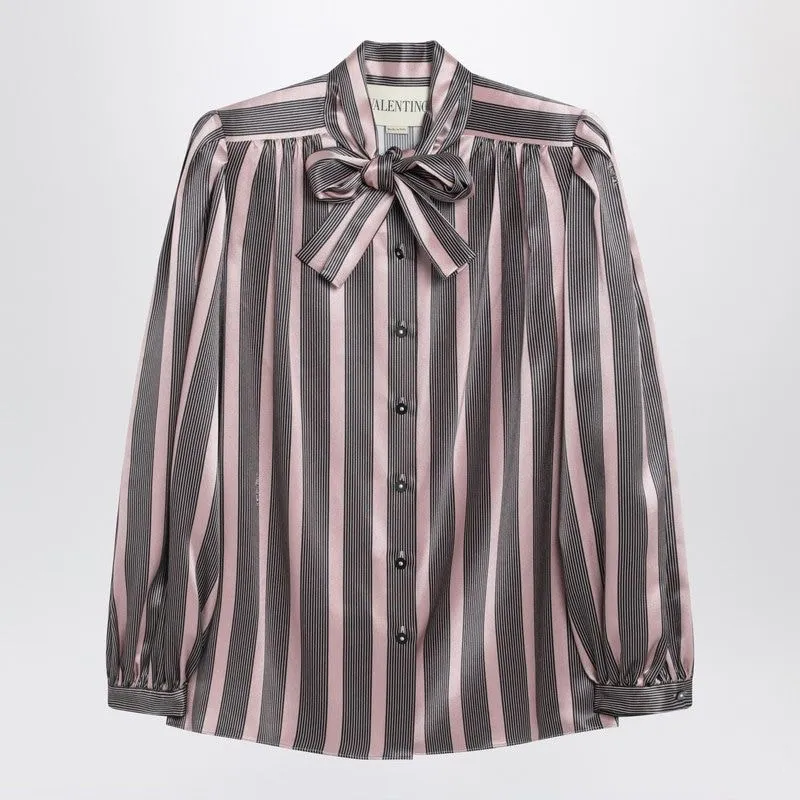 STRIPED CREPE DE CHINE SHIRT sold by Lord & Taylor