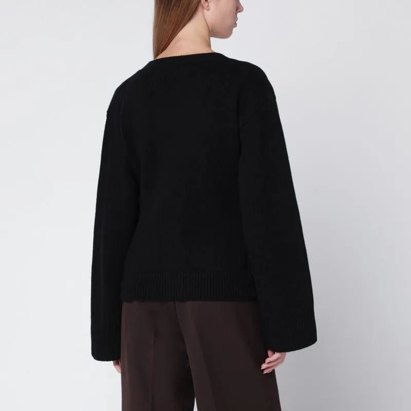 DREA CARDIGAN IN BLACK WOOL AND CASHMERE sold by Lord & Taylor product image thumbnail 2