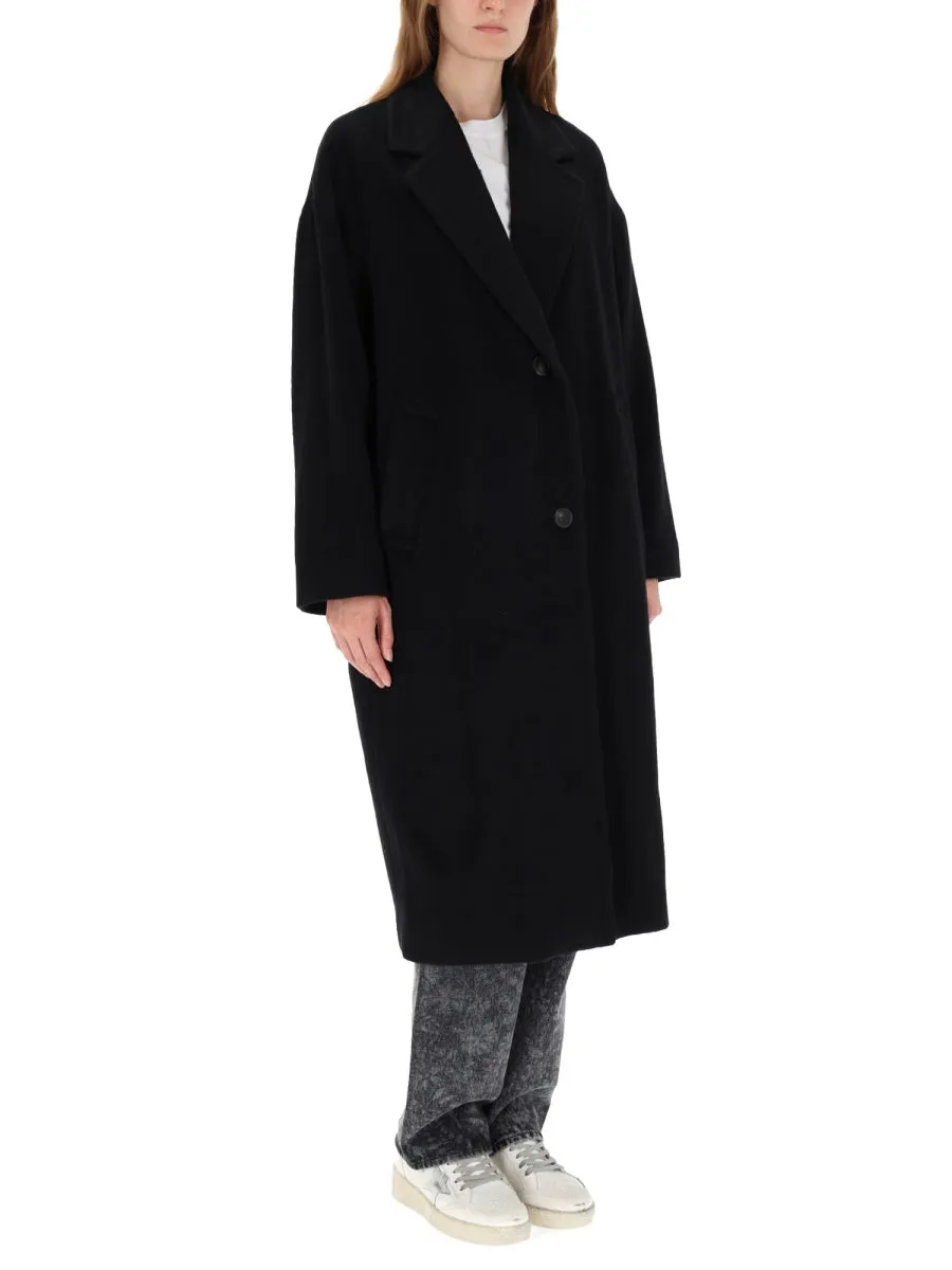 BLACK SINGLE-BREASTED WOOL COAT sold by Lord & Taylor product image thumbnail 2