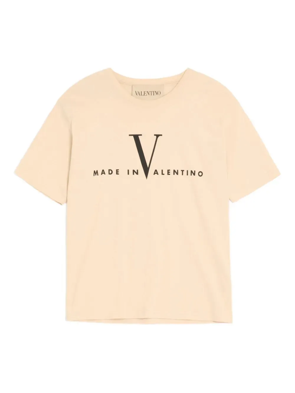VALENTINO COTTON T-SHIRT WITH MADE IN VALENTINO PRINT sold by Lord & Taylor