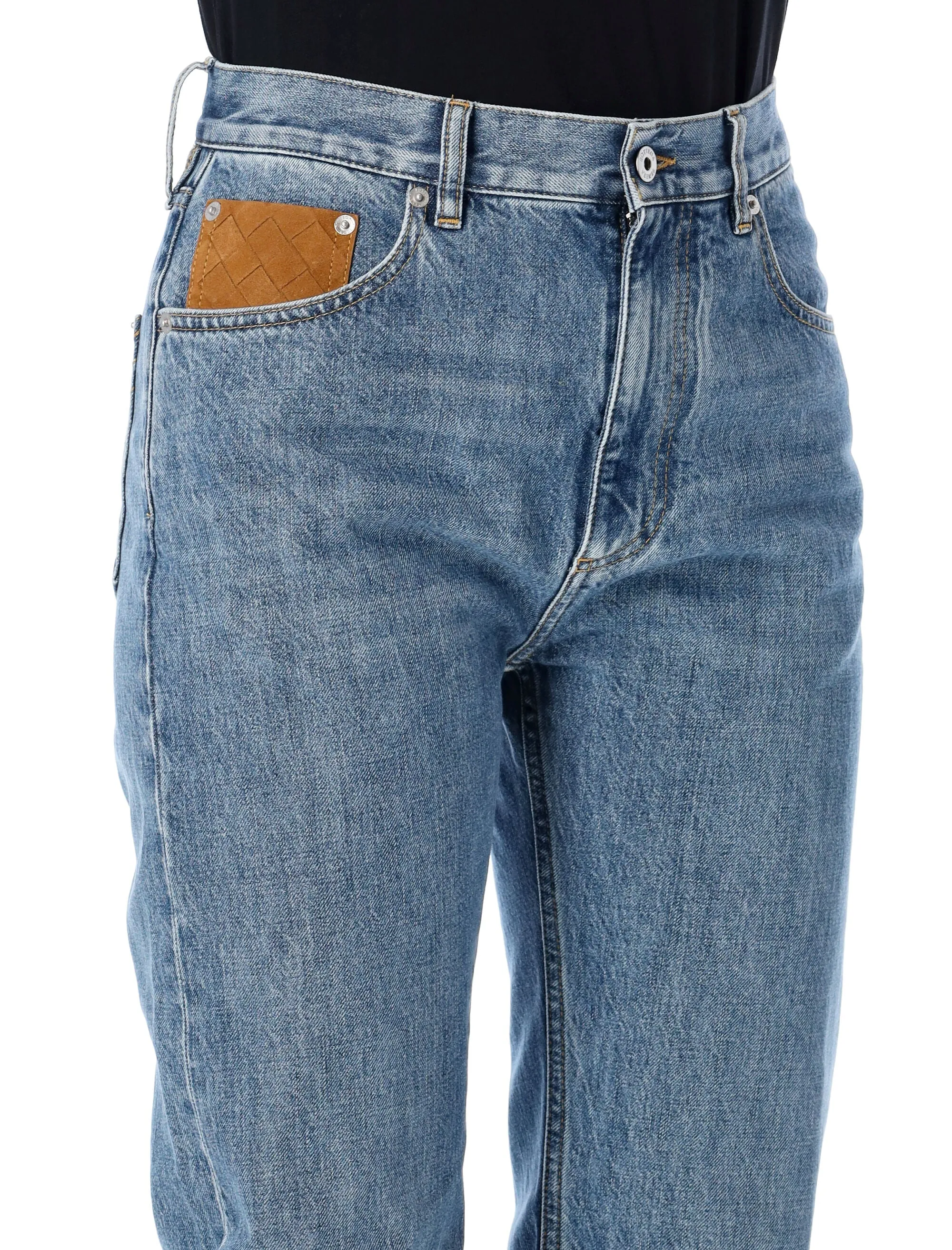 BOTTEGA VENETA STRAIGHT-LEG DENIM JEANS sold by Lord & Taylor product image thumbnail 3