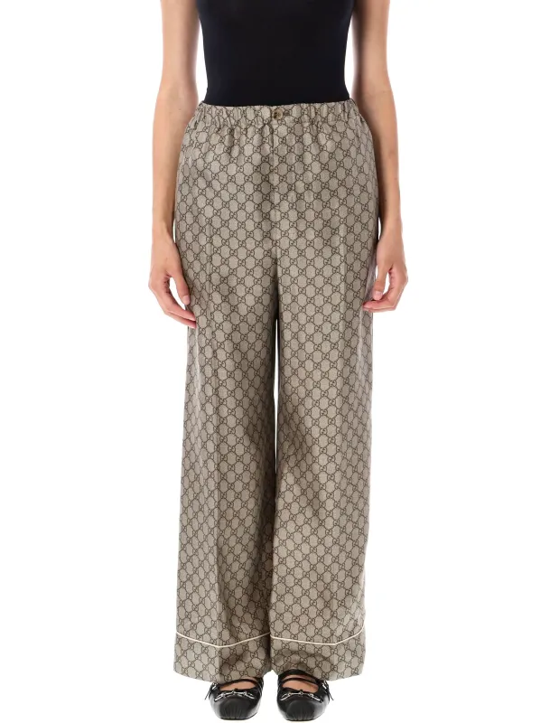 GG SUPREME PRINT SILK TROUSER sold by Lord & Taylor