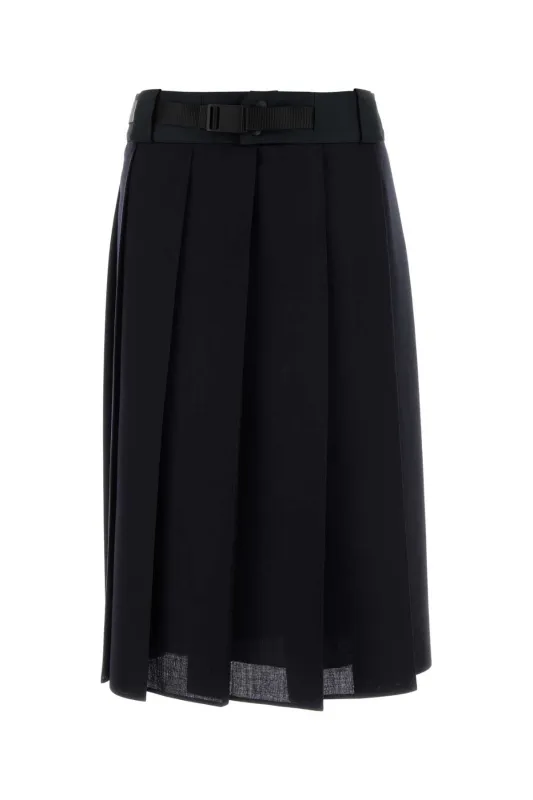 DARK BLUE WOOL SKIRT sold by Lord & Taylor
