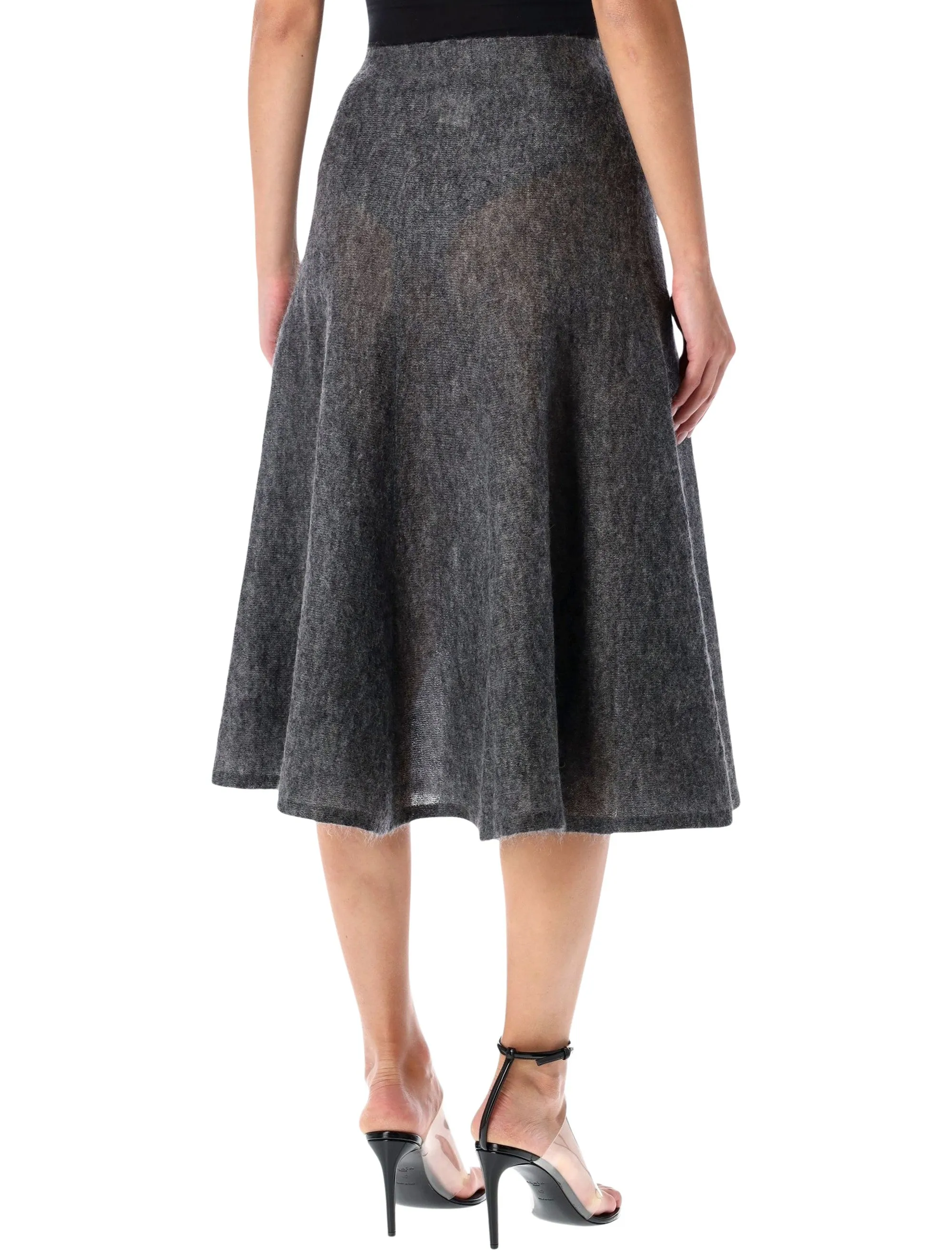 ALAÏA GREY MOHAIR CIRCULAR MIDI SKIRT sold by Lord & Taylor product image thumbnail 2