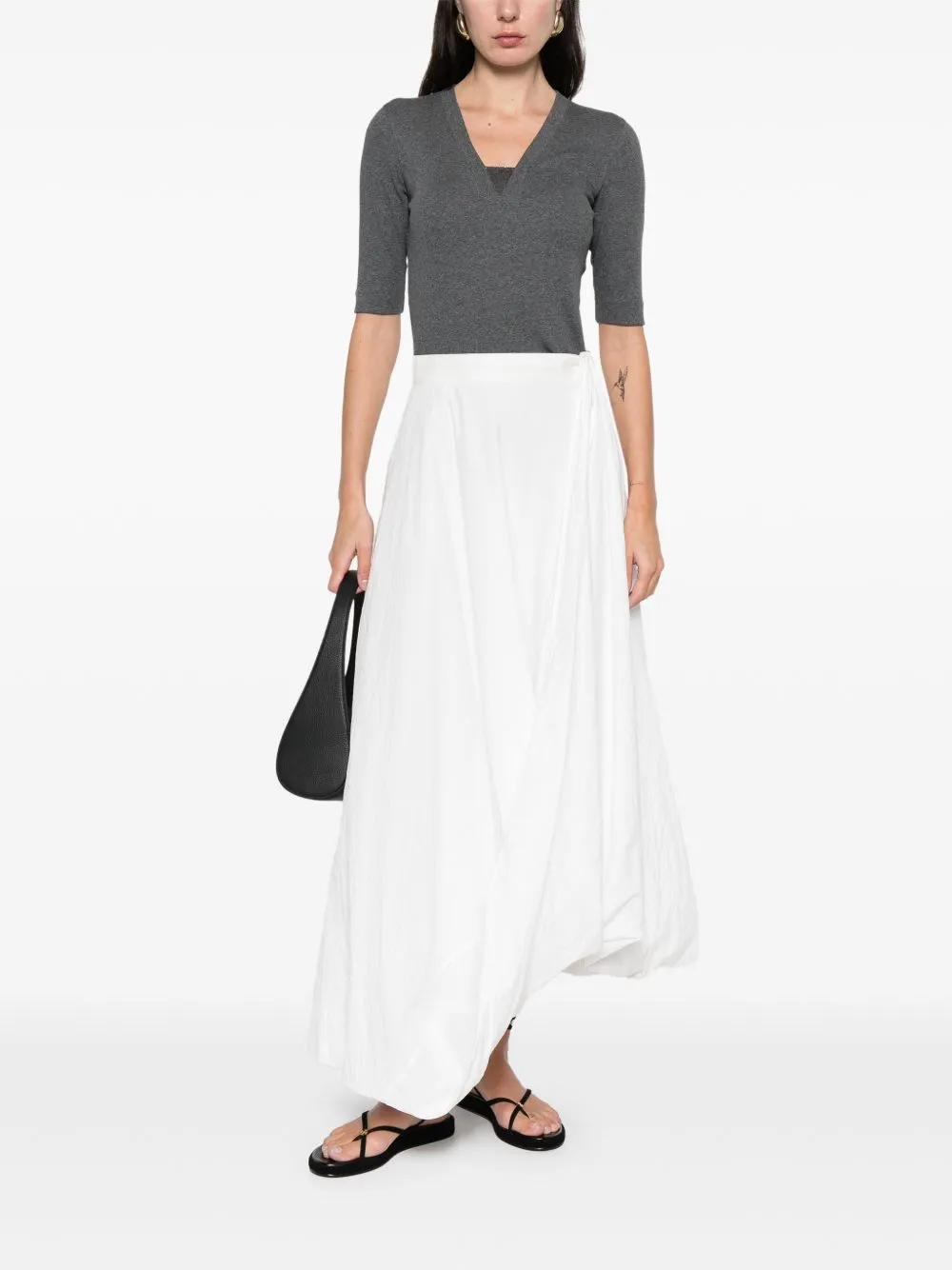 COTTON V-NECKED SWEATER sold by Lord & Taylor product image thumbnail 2