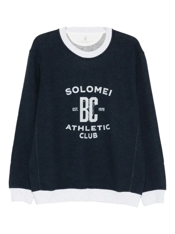LOGO COTTON SWEATSHIRT made by Brunello Cucinelli