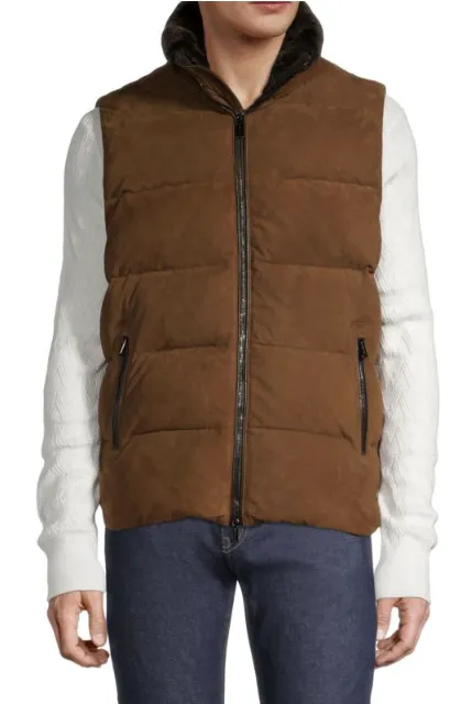 Suede Bomber Jacket With Removable Sleeves sold by Lord & Taylor product image thumbnail 4