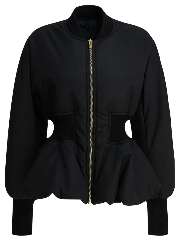 "Peplum" bomber jacket sold by Lord & Taylor
