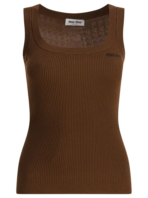 Ribbed tank top sold by Lord & Taylor