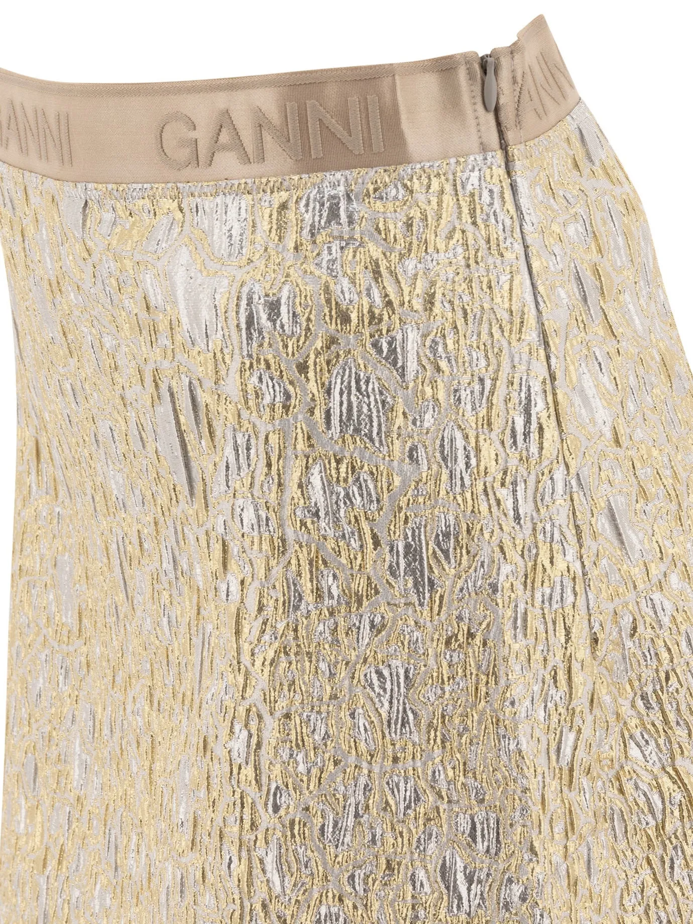 Gold and silver miniskirt sold by Lord & Taylor product image thumbnail 4