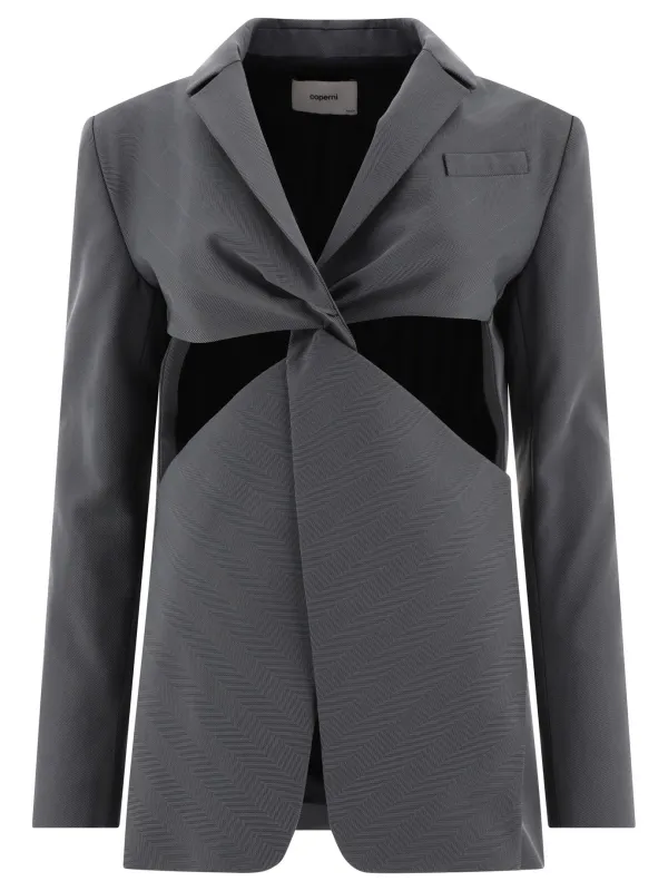 "Twisted Cut-Out" Tailored Jacket sold by Lord & Taylor