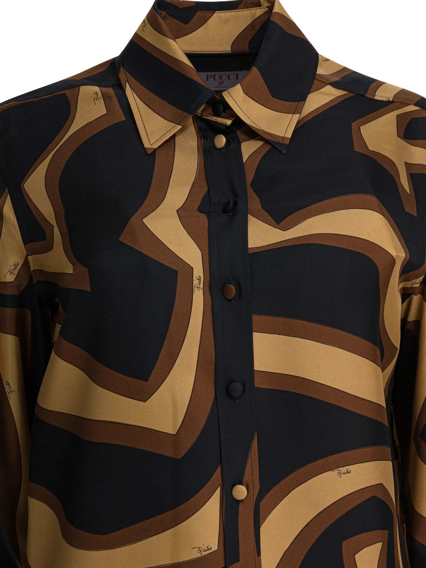 Silk shirt with Labirinto print sold by Lord & Taylor product image thumbnail 3