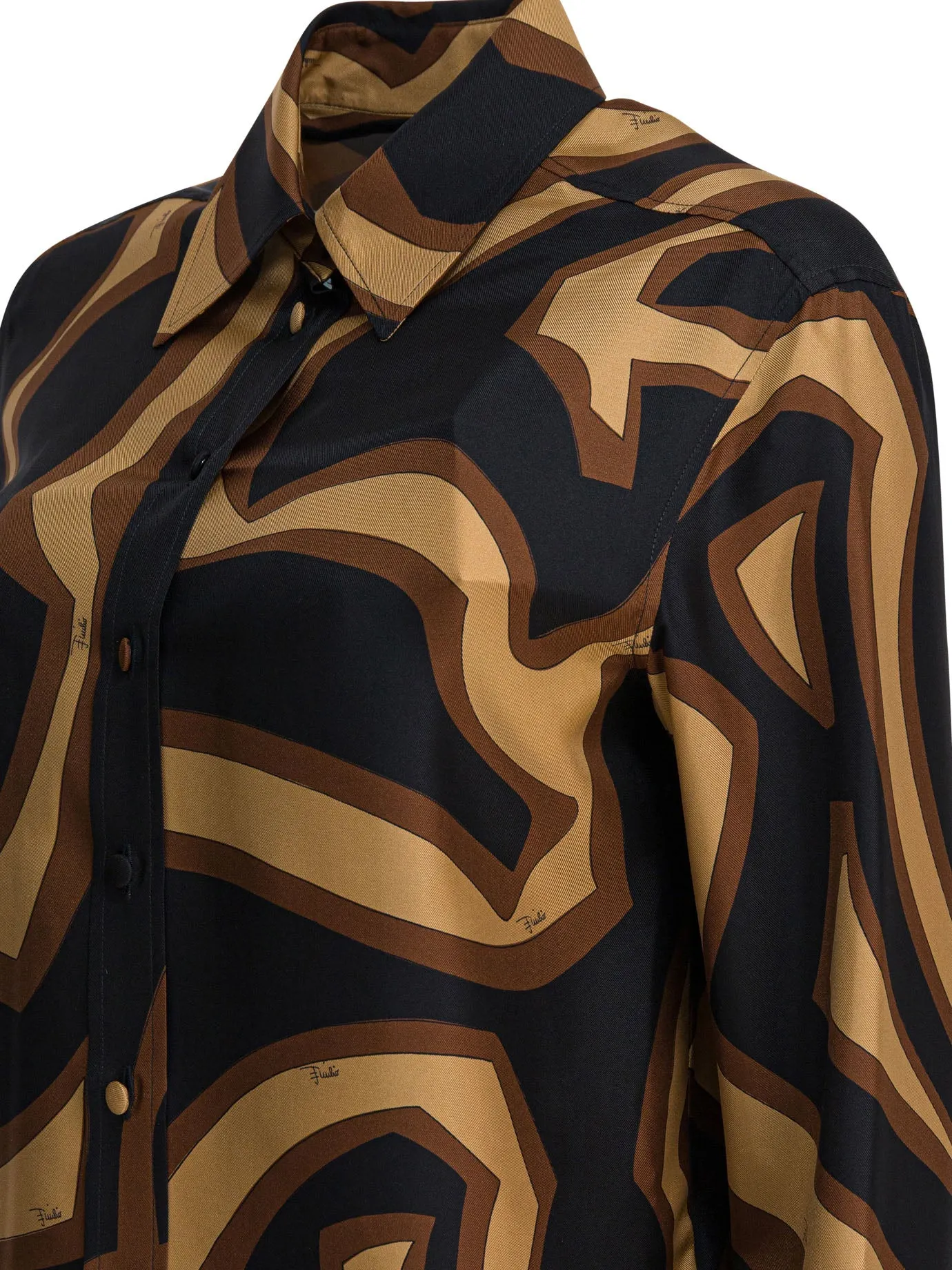 Silk shirt with Labirinto print sold by Lord & Taylor product image thumbnail 4