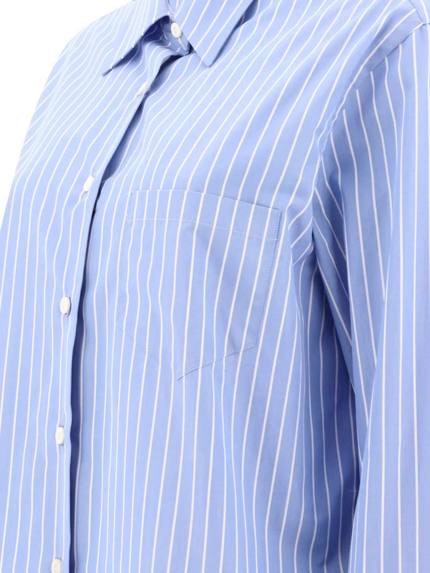 Striped poplin shirt sold by Lord & Taylor product image thumbnail 4