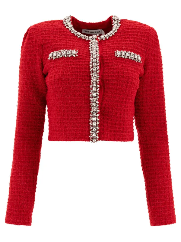Cardigan with crystals sold by Lord & Taylor