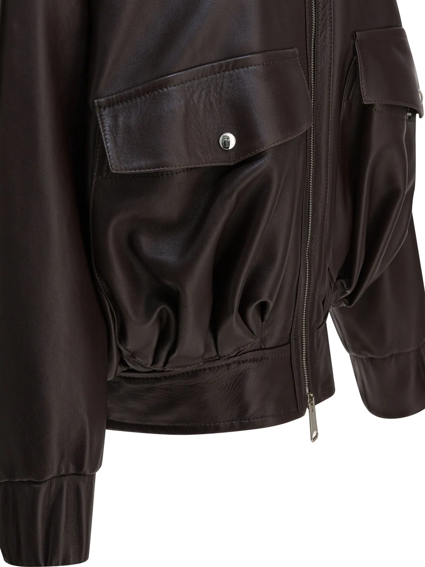 "Daemon" Leather jacket sold by Lord & Taylor product image thumbnail 4